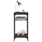 vidaXL Mesa auxiliar madera contrachapada marrón roble 40x30x75 cm vidaXL Mesa auxiliar madera contrachapada marrón roble 40x30x75 cm