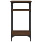 vidaXL Mesa auxiliar madera contrachapada marrón roble 40x30x75 cm vidaXL Mesa auxiliar madera contrachapada marrón roble 40x30x75 cm