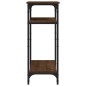 vidaXL Mesa auxiliar madera contrachapada marrón roble 40x30x75 cm vidaXL Mesa auxiliar madera contrachapada marrón roble 40x30x75 cm