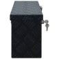 vidaXL Caja de aluminio 485x140x200 mm negra vidaXL Caja de aluminio 485x140x200 mm negra