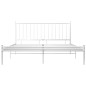 vidaXL Estructura de cama de metal blanco 140x200 cm