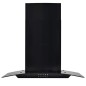 vidaXL Campana extractora pared 60 cm acero inoxidable 756 m³/h negro vidaXL Campana extractora pared 60 cm acero inoxidable 756 m³/h negro