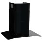 vidaXL Campana extractora pared 60 cm acero inoxidable 756 m³/h negro vidaXL Campana extractora pared 60 cm acero inoxidable 756 m³/h negro