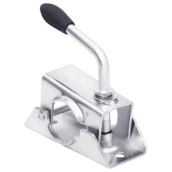 vidaXL Abrazadera para rueda jockey acero galvanizado 13,5x6,5x14 cm