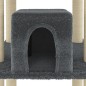 vidaXL Rascador para gatos con postes de sisal gris oscuro 216 cm vidaXL Rascador para gatos con postes de sisal gris oscuro 216 cm