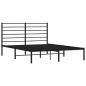 vidaXL Estructura de cama con cabecero metal negro 140x190 cm vidaXL Estructura de cama con cabecero metal negro 140x190 cm