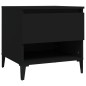 vidaXL Mesa auxiliar madera contrachapada negro 50x46x50 cm