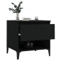 vidaXL Mesa auxiliar madera contrachapada negro 50x46x50 cm