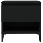 vidaXL Mesa auxiliar madera contrachapada negro 50x46x50 cm