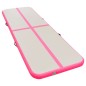 vidaXL Esterilla inflable de gimnasia con bomba 800x100x10 cm PVC rosa