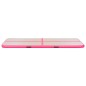 vidaXL Esterilla inflable de gimnasia con bomba 800x100x10 cm PVC rosa