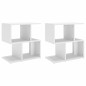 vidaXL Mesitas de noche 2 uds madera contrachapada blanco 50x30x51,5cm vidaXL Mesitas de noche 2 uds madera contrachapada blanco 50x30x51,5cm