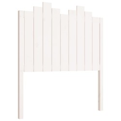 vidaXL Cabecero de cama madera maciza de pino blanco 96x4x110 cm