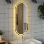 vidaXL Espejo de baño LED ovalado 100x45 cm vidaXL Espejo de baño LED ovalado 100x45 cm