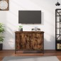 vidaXL Mueble de TV madera contrachapada roble ahumado 60x35x45 cm vidaXL Mueble de TV madera contrachapada roble ahumado 60x35x45 cm