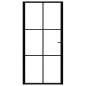 vidaXL Puerta interior vidrio ESG y aluminio negro 102,5x201,5 cm vidaXL Puerta interior vidrio ESG y aluminio negro 102,5x201,5 cm
