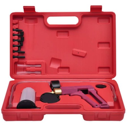 vidaXL Kit de comprobador de vacío y purgador de frenos