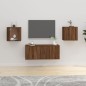 vidaXL Muebles para TV de pared 2 uds roble marrón 40x34,5x40 cm vidaXL Muebles para TV de pared 2 uds roble marrón 40x34,5x40 cm