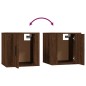vidaXL Muebles para TV de pared 2 uds roble marrón 40x34,5x40 cm vidaXL Muebles para TV de pared 2 uds roble marrón 40x34,5x40 cm