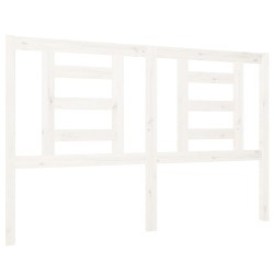 vidaXL Cabecero de cama madera maciza de pino blanco 126x4x100 cm