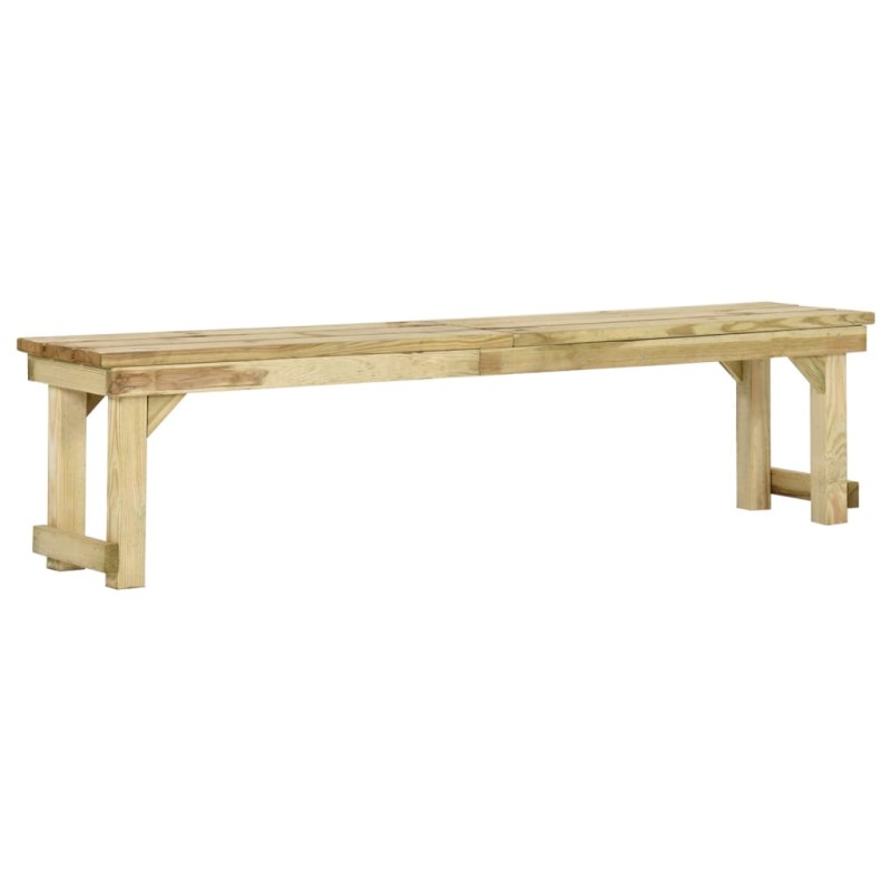 vidaXL Banco de jardín de madera de pino impregnada 180 cm vidaXL Banco de jardín de madera de pino impregnada 180 cm