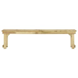 vidaXL Banco de jardín de madera de pino impregnada 180 cm