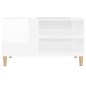 vidaXL Mueble discos madera contrachapada blanco brillo 84,5x38x48 cm vidaXL Mueble discos madera contrachapada blanco brillo 84,5x38x48 cm