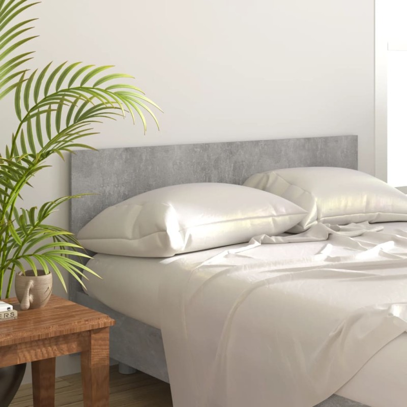vidaXL Cabecero de cama madera contrachapada gris 160x1,5x80 cm vidaXL Cabecero de cama madera contrachapada gris 160x1,5x80 cm