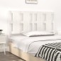 vidaXL Cabecero de cama madera maciza de pino blanco 125,5x4x100 cm