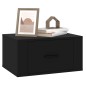 vidaXL Mesita de noche de pared negro 50x36x25 cm vidaXL Mesita de noche de pared negro 50x36x25 cm