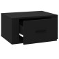 vidaXL Mesita de noche de pared negro 50x36x25 cm vidaXL Mesita de noche de pared negro 50x36x25 cm