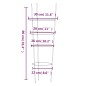 vidaXL Soportes plantas jardín con 4 anillas 5 uds acero verde 90 cm vidaXL Soportes plantas jardín con 4 anillas 5 uds acero verde 90 cm