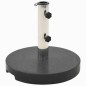 vidaXL Base de sombrilla de granito redonda negra 20 kg vidaXL Base de sombrilla de granito redonda negra 20 kg