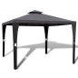 vidaXL Cenador con tejado 3x3 m gris oscuro vidaXL Cenador con tejado 3x3 m gris oscuro
