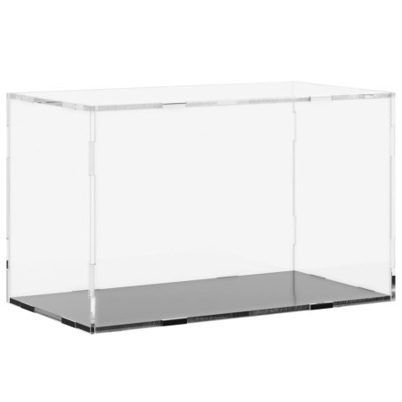 vidaXL Caja de exposición acrílico transparente 31x17x19 cm