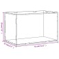 vidaXL Caja de exposición acrílico transparente 31x17x19 cm