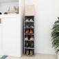 vidaXL Mueble zapatero de ingeniería gris hormigón 27,5x27x102 cm vidaXL Mueble zapatero de ingeniería gris hormigón 27,5x27x102 cm