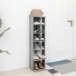 vidaXL Mueble zapatero de ingeniería gris hormigón 27,5x27x102 cm vidaXL Mueble zapatero de ingeniería gris hormigón 27,5x27x102 cm