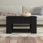 vidaXL Mesa de centro madera contrachapada negra 79x49x41 cm vidaXL Mesa de centro madera contrachapada negra 79x49x41 cm