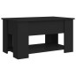 vidaXL Mesa de centro madera contrachapada negra 79x49x41 cm vidaXL Mesa de centro madera contrachapada negra 79x49x41 cm