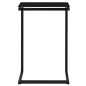 vidaXL Mesa auxiliar de vidrio templado negro 40x40x60 cm vidaXL Mesa auxiliar de vidrio templado negro 40x40x60 cm