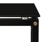 vidaXL Mesa auxiliar de vidrio templado negro 40x40x60 cm vidaXL Mesa auxiliar de vidrio templado negro 40x40x60 cm