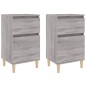 vidaXL Mesitas de noche 2 uds color gris Sonoma 40x35x70 cm vidaXL Mesitas de noche 2 uds color gris Sonoma 40x35x70 cm