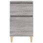 vidaXL Mesitas de noche 2 uds color gris Sonoma 40x35x70 cm vidaXL Mesitas de noche 2 uds color gris Sonoma 40x35x70 cm