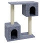vidaXL Rascador para gatos con postes de sisal 60 cm gris claro vidaXL Rascador para gatos con postes de sisal 60 cm gris claro