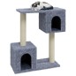 vidaXL Rascador para gatos con postes de sisal 60 cm gris claro vidaXL Rascador para gatos con postes de sisal 60 cm gris claro