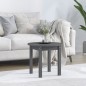 vidaXL Mesa de centro de madera maciza de pino gris Ø 45x40 cm vidaXL Mesa de centro de madera maciza de pino gris Ø 45x40 cm