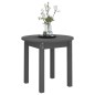 vidaXL Mesa de centro de madera maciza de pino gris Ø 45x40 cm vidaXL Mesa de centro de madera maciza de pino gris Ø 45x40 cm