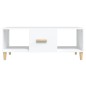 vidaXL Mesa de centro madera contrachapada blanco 102x50x40 cm vidaXL Mesa de centro madera contrachapada blanco 102x50x40 cm