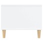 vidaXL Mesa de centro madera contrachapada blanco 102x50x40 cm vidaXL Mesa de centro madera contrachapada blanco 102x50x40 cm